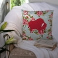 thumbnail image 3 of Caroline's Treasures BB1127-RS-BU-PW1414 Buffalo Shabby Chic Blue Roses Decorative Pillow Large Multicolor, 3 of 4