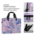 thumbnail image 4 of 16" Laptop Briefcase for Work Travel Laptop Shoulder Bag Carrying Handbag Laptop Case Pale Pink Marine Creatures, 4 of 8