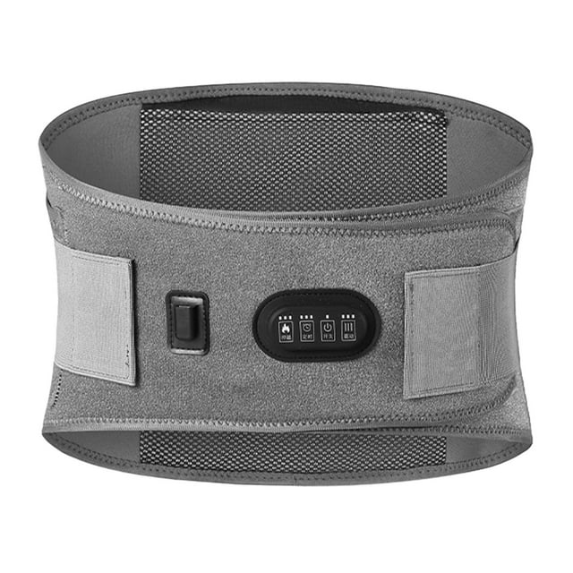 ERK Heating Vibration Massage Waist Belt Lumbar Support Back Heat Pad USBHeating