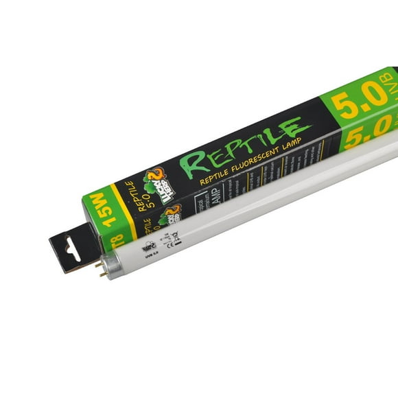 5.0 UVB Fluorescent Tropical Terrarium Tube Lamp UV Bulb,15 Watt 18"