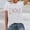 White, variant on Graphic Tees for Women T-Shirts Women's Loose Top with Printed Short Sleeve Crewneck T-Shirt for Everyday Comfort Black XL