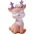 thumbnail image 1 of Deer Figurines Cake Topper - Woodland Animal Doe Fawn Desktop Dec, 1 of 4