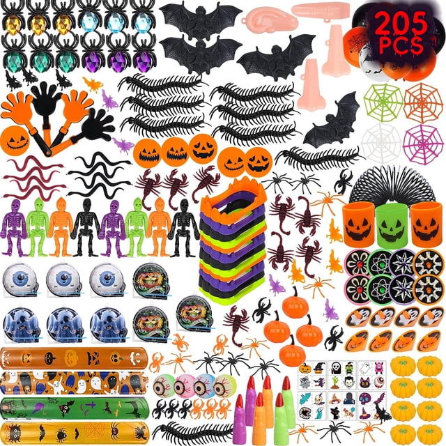 Nuevo juego de juguetes de Halloween, nueva combinación de regalos para fiestas, juguetes de disfraces y descompresión, pellizco de calabaza