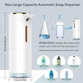 thumbnail image 3 of Soap Dispenser, Automatic Soap Dispenser, 3-Level Automatic Foaming Soap Dispenser, 10OZ Foaming Hand Soap Dispenser with Aromatherapy, USB Rechargeable Automatic Soap Dispenser for Bathroom,Kitchen, 3 of 7