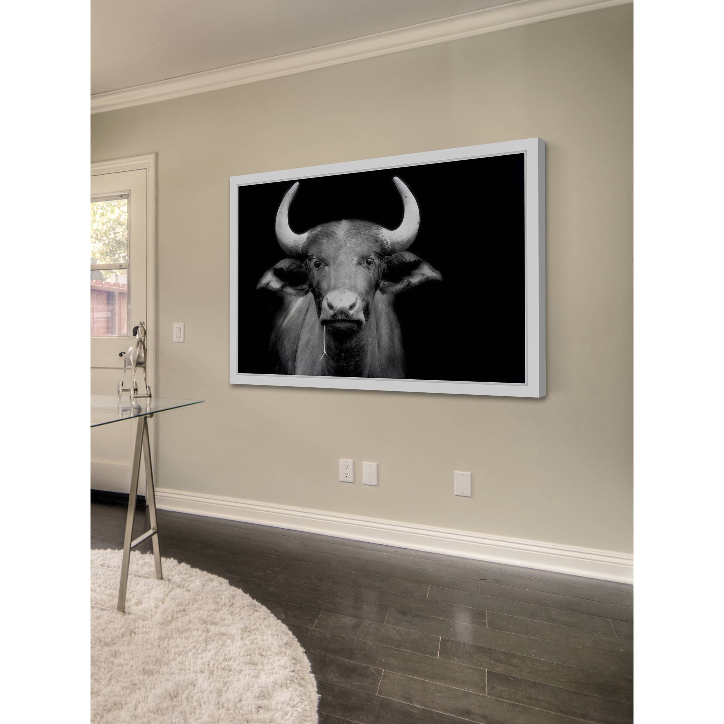 Marmont Hill "Cow Stare" Framed Painting Print