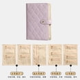 thumbnail image 2 of Travel Jewelry Organizer Case, PU Leather Jewelry Binder Organizer Box Portable Checkered Earrings Storage Bag for Earrings,Necklaces Rings (Purple), 2 of 6