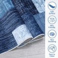 thumbnail image 6 of HOMERRY Indoor Washable 4' x 6' Area Rug Geometric Plaid Patchwork Rug for Living Room Non-Slip Floor Carpet for Bedroom, Blue, 6 of 7