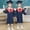 A-Navy, variant on Child Kids Boys Girls Preschool Kindergarten Graduation two Pcs Gown Dress with Bowknot Cap Set with Tassel graduation gown for Boys 2-3 Years
