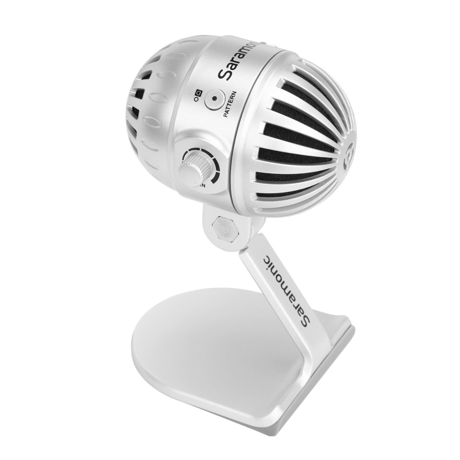 Saramonic SmartMic MTV500 Multi-Pattern Large Diaphragm Desktop USB Studio Microphone with Headphone Output