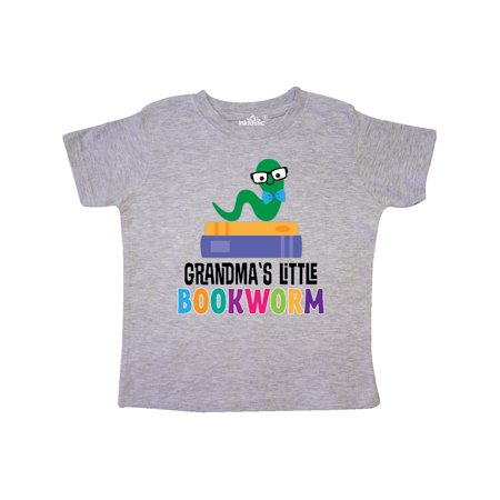 

Inktastic Grandma Little Bookworm Kids Reading Gift Toddler Boy or Toddler Girl T-Shirt