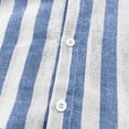 thumbnail image 5 of Button Down Shirts for Women Dressy Floral Printed Long Sleeve Blouse Business Casual Work Tops Summer Holiday Light Blue M, 5 of 9