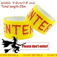 YruYptpaln Caution Tape Do Not Enter Yellow Hazard Warning Tape (4.8CM