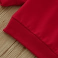 thumbnail image 6 of SonxaHe Infant Boys Girls Christmas Sweatshirt Long Sleeved Letter Embroider Shirt Child Outerwear Xmas Fall Sweatshirts Red,Sized 18-24 M, 6 of 6