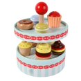 thumbnail image 4 of Tea Party Tableware Wooden Handicraft Toy Kitchen Pretend Play Set Cooking Coffee Bread For Toddlers Kids Birthday Gift Favors, 4 of 7
