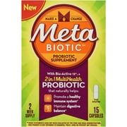 MetaBiotic Probiotic Supplement Capsules with Bio-Active 12 15 ea (Pack of 4)