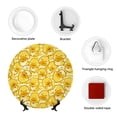 thumbnail image 4 of Wukai Cool Duck With Yellow Strip Print Decorative Plate for Display,Bone China Decorative Plate, Ceramic Dinner Plate with Stand, Vertical Ceramic Plate-7in, 4 of 6