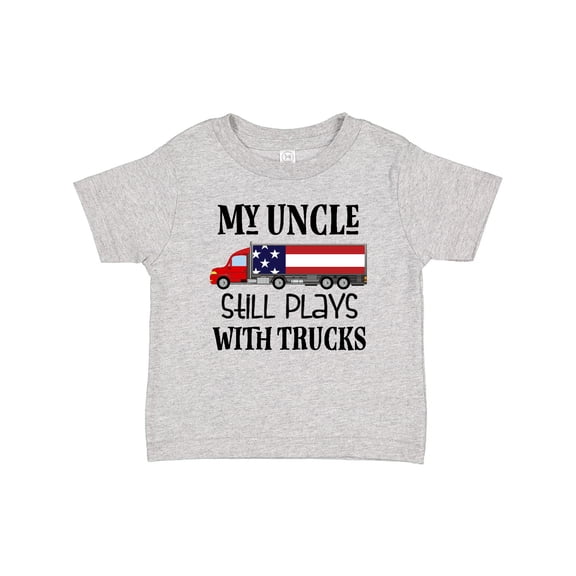Inktastic My Uncle Still Plays with Trucks Boys or Girls Baby T-Shirt