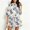 Z05#Navy, variant on Fesfesfes Womens Dress Floral Print V Neck Spring Dress Loose Casual Short Sleeve Beach Cover Up Tassel Tunic Dress