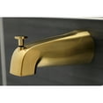 thumbnail image 4 of Kingston Brass KB247ACL American Classic Two-Handle Tub and Shower Faucet, Brushed Brass, 4 of 5
