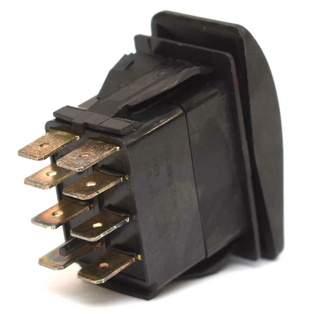 Ranger Boat Blank Rocker Switch 206666 | Carling ON/OFF/ON 20A 8 Spade