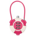 thumbnail image 1 of Wire Lock Cable Cabinet Lock 3-digit Combination Padlock Drawer Security Lock, 1 of 5