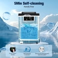 thumbnail image 2 of JINJUNYE Nugget Ice Maker Countertop, Portable Ice Maker Machine with Self-Cleaning Function, 38lbs/Day for Gallery, Office, Party, Stainless Steel, 2 of 10