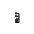 thumbnail image 2 of Plano Freestanding Plastic Shelving, Open Style, 14 in D, 22 in W, 48 in H, 4 Shelves, Black, 2 of 3