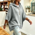 thumbnail image 7 of WULMLEO Oversized Hoodies for Women Stretch Drawstring Hooded Sweatshirts Pockets Light Green 2XL, 7 of 7