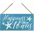 thumbnail image 2 of Wood Sign Decor, Summer Starfish Bathroom Home Beach House Wall Decoration Bedro, 2 of 5
