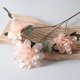 thumbnail image 1 of Nvzi 5 piezas de flores artificiales de tacto real, flores falsas para decoración del hogar, oficina, boda, arreglo de ramo de flores artificiales para decoración (rosa, 23,6 pulgadas de largo), 1 of 5