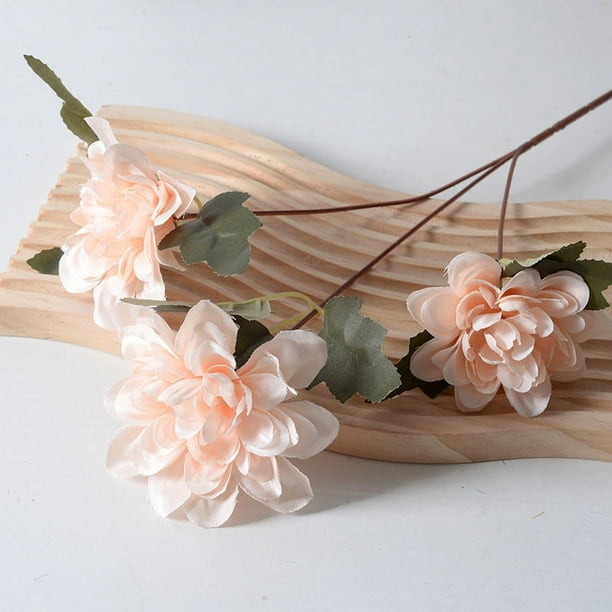 Nvzi 5 piezas de flores artificiales de tacto real, flores falsas para decoración del hogar, oficina, boda, arreglo de ramo de flores artificiales para decoración (rosa, 23,6 pulgadas de largo)