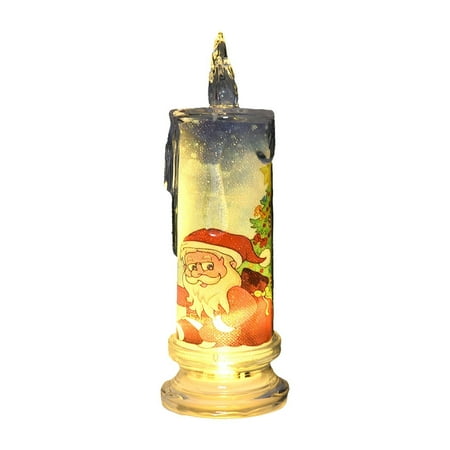 

2024 Christmas Flameless Candles With Santa Snowman Battery Operated Christmas Themed LED Candles For Bulbs Christmas Decorations Ornament Exchange Glass Christmas Ornament Ornament Sparkly Ornament
