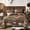 Brown, variant on Quilt Set ,3 Pieces Rustic Ranch Life Bedspread with Cowboy Southwestern  Country ,Black White Soft Lightweight   for  (110"x90")