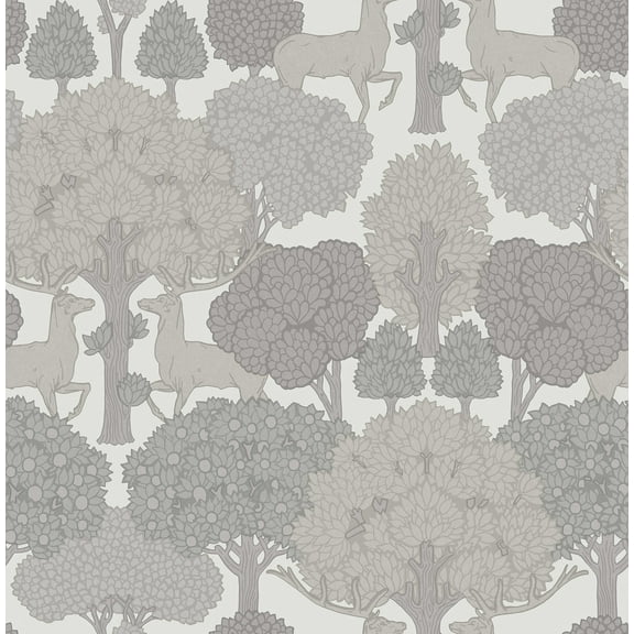 Advantage Forest of Arden Grey Deer Wallpaper