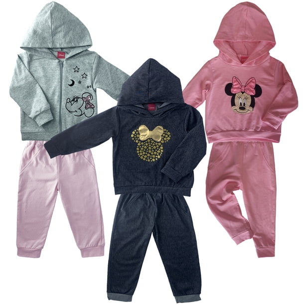 Kit 3 Conjuntos para Niña Disney Minne Mouse Talla 2 años Disney Playeras y Tops para niñas