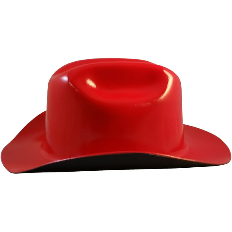 Outlaw Cowboy Hardhat w/ Ratchet Suspension Red 