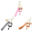 thumbnail image 2 of Jumpingount LLavero de dibujos animados gato pegamento Flexible Animal bolsa colgante accesorios de la suerte llaves anillo pequeña muñeca bonita regalo Ropa, zapatos y accesorios Miscelánea Gris Jumpingount AP014428-02, 2 of 6