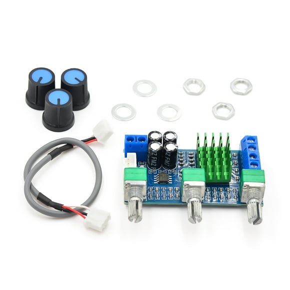 TFixol XH-M567 DC 12-24V 80Wx2 Digital Audio TPA3116D2 Treble Bass Regulating Preset Pre Dual-channel Amplifier Board