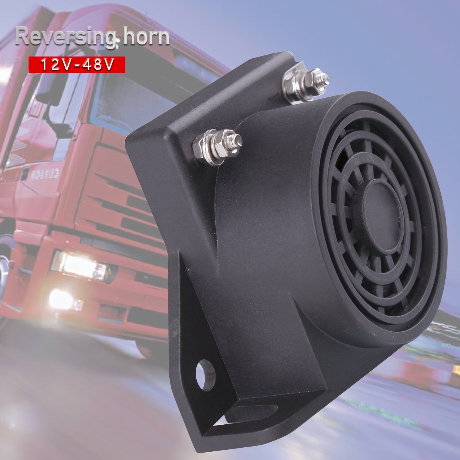 FARBIN Reversing Horn Car Backup Warning Alarm with Super Loud Beeper Tone 12/48V 105DB for