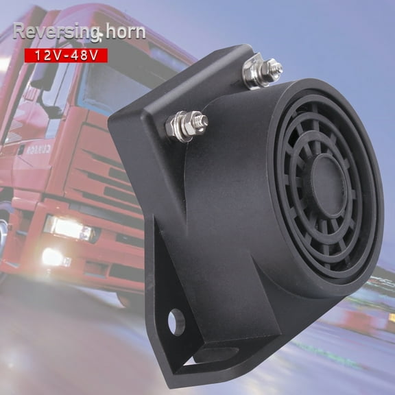 FARBIN Reversing Horn Car Backup Warning Alarm with Super Loud Beeper Tone 12/48V 105DB for Heavy-Duty Vehicle Truck Lorry (Square Alarm reversing Horn)