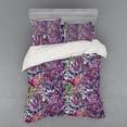 thumbnail image 2 of Ambesonne Floral Bedding Set 3 Pcs, Tropical Jungle Bouquet, Twin XL, Multicolor, 2 of 3