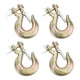thumbnail image 1 of Paquete de 4 ganchos deslizantes de horquilla con Latc, gancho de eslinga de 1,25 toneladas, ganchos de elevación de horquilla, gancho de cadena de acero G70, gancho de seguridad para remolque, cabres, 1 of 8