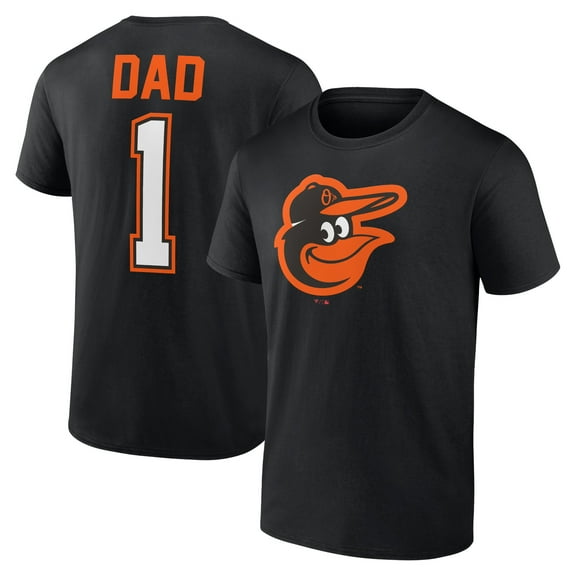 Men's Black Baltimore Orioles Father's Day #1 Dad T-Shirt