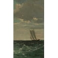 thumbnail image 2 of Homer, Winslow 15x24 White Modern Wood Framed Museum Art Print Titled - Breezing Up - right, 2 of 4