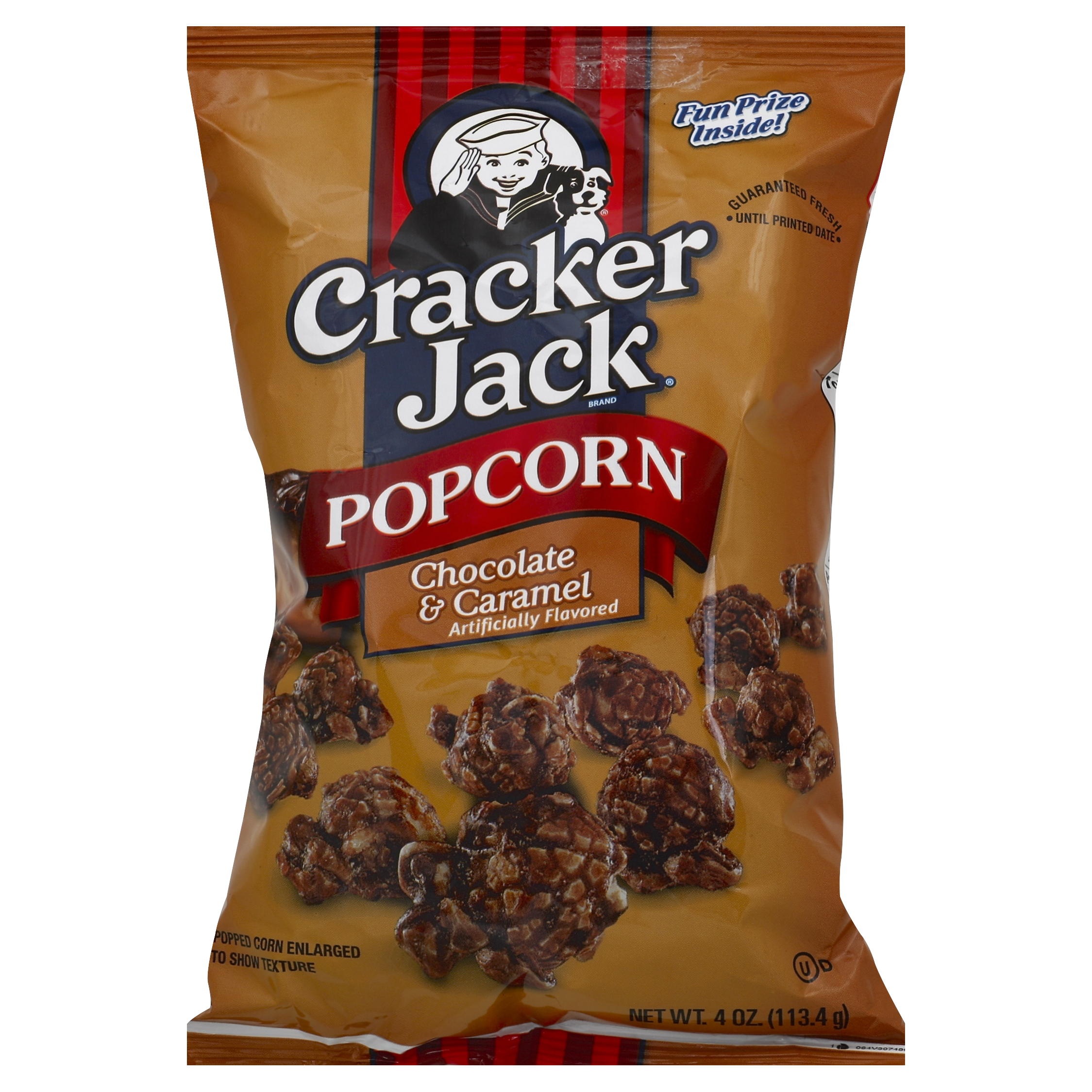 Cracker Jack Chocolate and Caramel Popcorn 4 Ounces
