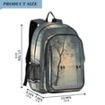 thumbnail image 2 of FORMRS Unisex School Backpack 17" Student Travel Bag with Laptop Compartment, Retro Forest, 2 of 7