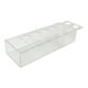thumbnail image 5 of Jarrón de flores rectangular de acrílico transparente, jarrón decorativo, contenedor de flores moderno, 30cmx10cmx6.5cm, 5 of 9