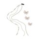 thumbnail image 1 of Cadena De Pelo De Perlas Artificiales De Mariposa, Pasador De Pelo Con Borlas, Cadena De Cola De Caballo Con Cuentas, Cadena Para La Cabeza, Accesorio Para El Cabello Para Mujeres Y Niñas Cateissary CE008580-04, 1 of 6