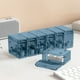 thumbnail image 4 of Caja de almacenamiento de cable de datos transparente portátil | Organizador de cargador compartimentado | Estuche de almacenamiento de cable multifuncional | Sujetador de cable de carga sin enredos, 4 of 5
