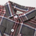 thumbnail image 5 of LYMAYTER Kids Boys Brushed Shirt Toddler Long Sleeve Plaid Shirt Spring Fall Button T-Shirt for 2-8 Years, 5 of 9